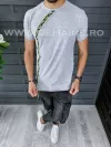 Tricou barbati gri PREMIUM slim fit ZR B1135 N5-4.1